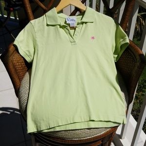 Lilly Pulitzer green polo short sleeve